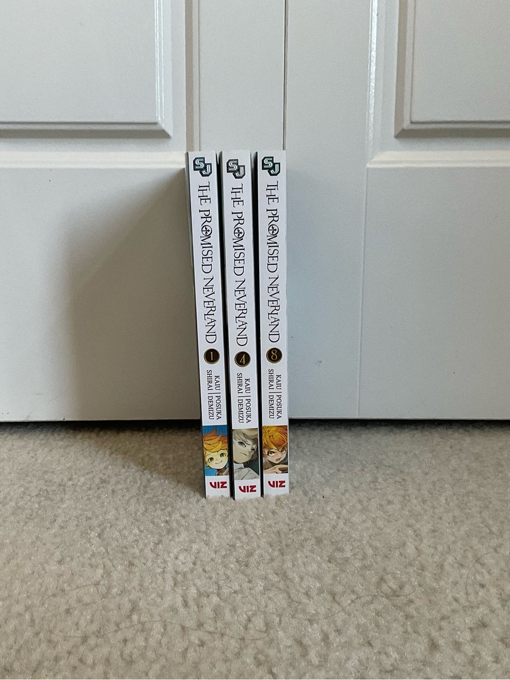 ENGLISH The Promised Neverland Manga - Vols 1, 4, 8